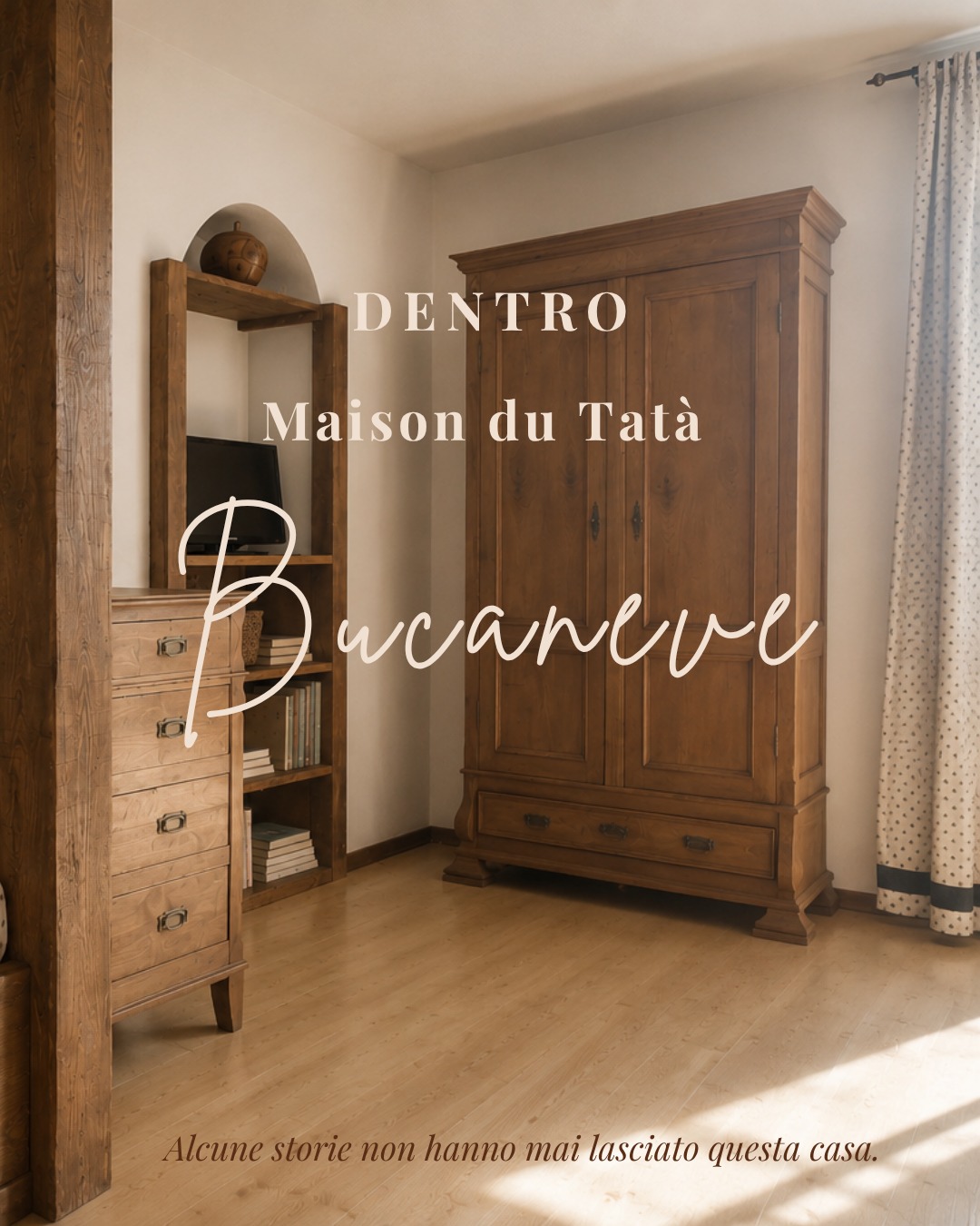 𝐃𝐄𝐍𝐓𝐑𝐎 𝐌𝐀𝐈𝐒𝐎𝐍 𝐃𝐔 𝐓𝐀𝐓𝐀̀𝐁𝐮𝐜𝐚𝐧𝐞𝐯𝐞Prima ancora che esistesse Maison du Tat&agrave;, c'era gi&agrave; qualcuno che apriva la porta ai viaggiatori.Bucaneve &egrave; uno dei primi piccoli appartamenti che nostro nonno Mario adatt&ograve; per accogliere i turisti.All'epoca, al piano terra della casa, gestiva il suo bazar e il primo distributore di benzina della Valtournenche.La casa cambiava con il tempo, ma continuava a fare ci&ograve; che aveva sempre fatto: accogliere.Ancora oggi Bucaneve conserva quella stessa semplicit&agrave;.&Egrave; il nostro appartamento pi&ugrave; raccolto, perfetto per una coppia, per due amici o per chi viaggia con il proprio cane.E custodisce ancora alcuni mobili appartenuti ai nostri bisnonni paterni: la cassettiera e il grande armadio.Per noi non sono semplici arredi.Sono un modo silenzioso per far continuare a vivere la storia della nostra famiglia, insieme a quella di chi oggi sceglie Maison du Tat&agrave;.𝑸𝒖𝒂𝒏𝒅𝒐 𝒆𝒏𝒕𝒓𝒊 𝒊𝒏 𝒖𝒏𝒂 𝒄𝒂𝒔𝒂, 𝒄𝒐𝒔𝒂 𝒕𝒊 𝒇𝒂 𝒔𝒆𝒏𝒕𝒊𝒓𝒆 𝒅𝒂𝒗𝒗𝒆𝒓𝒐 𝒊𝒍 𝒃𝒆𝒏𝒗𝒆𝒏𝒖𝒕𝒐?#maisondutat&agrave; #dentromaisondutat&agrave; #bucaneve #casadifamiglia #slowliving #ospitalit&agrave;autentica #curadeidettagli #mobiliantichi #storiedicasa #valdosta #anteysaintandr&eacute; #appartamentivacanza #montagnaitaliana #caseconanima #viaggiareconlentezza #homeinspiration #legnoantico #famiglianavillod
