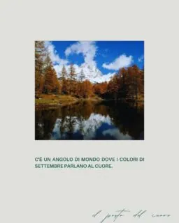 L’autunno è una stagione speciale, in cui la natura ci regala i suoi segreti più belli. È il momento perfetto per cercare e trovare il tuo « posto del cuore ». ❤️Può essere un sentiero dove il rosso intenso delle foglie fa da cornice a un cielo terso. Oppure, un angolo da cui ammirare il cielo che, all’alba o al tramonto, si accende di un’emozione unica, con sfumature che dipingono le vette. O ancora, la riva di un lago calmo, che fa da specchio a un mondo che si veste d’oro.Sono questi i momenti magici della montagna che non si dimenticano. Non sono solo paesaggi, ma sensazioni che scaldano l’anima.Da Maison du Tatà, ti invitiamo a partire alla scoperta di questi angoli di paradiso. Siamo il tuo rifugio accogliente, la base perfetta per ogni tua avventura, un luogo dove potrai rientrare e sentirti a casa dopo aver vissuto un’emozione così grande.Vieni a trovare il tuo « posto del cuore »!🏡 #maisondutatà💙 #accoglienzasicura🏡🏡🏡🏡🏡#valledaosta #autunno #autunnoitaliano #valledaostaautunno #montagneitaliane #natura #paesaggiitaliani #coloriautunnali #valledaostanatura #autunnoincittà #borghitaliani #amovalledaosta #tracceautunnali #escursioniitalia #scorciitaliani #territoriodacoprire #autunnoinmontagna #verdeautunno #riflessiautunnali #luoghidicuore